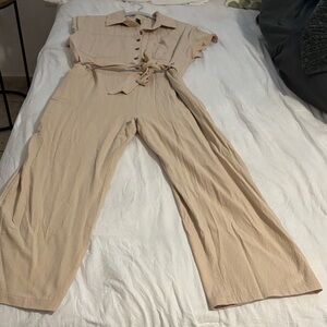 Stylish Beige Jumpsuit